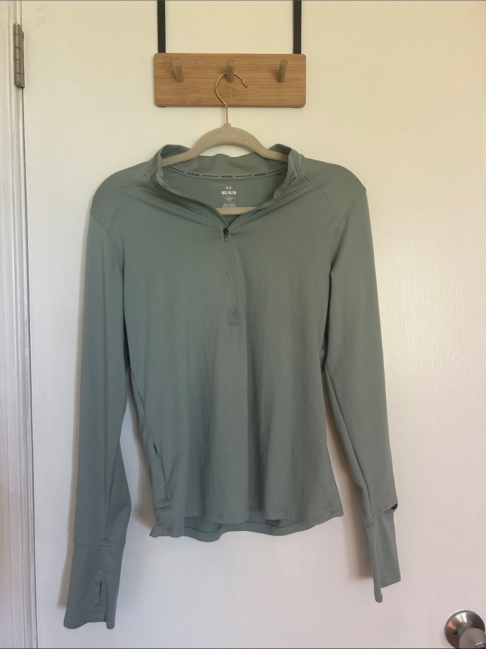 Under Armour Women's Long-Sleeve Half-Zip Top in Sage